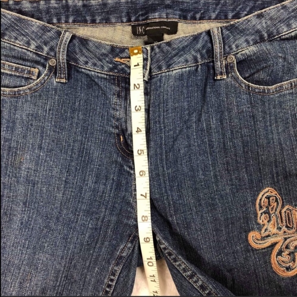 INC Low Rise Boot Cut “Rock ‘n Roses” Embroidery - Picture 4 of 8